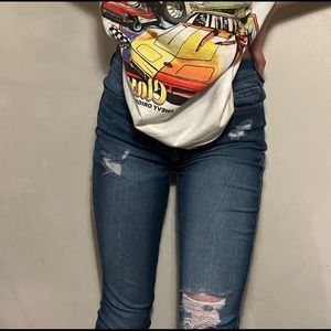 Hollister ripped high rise super skinny jeans